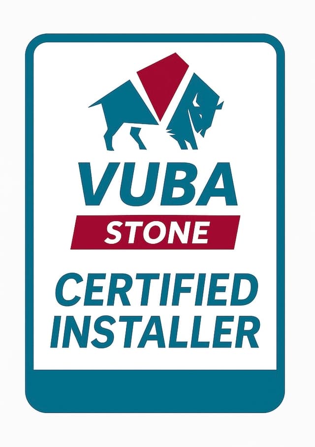 Vuba Stone Certified Installer badge