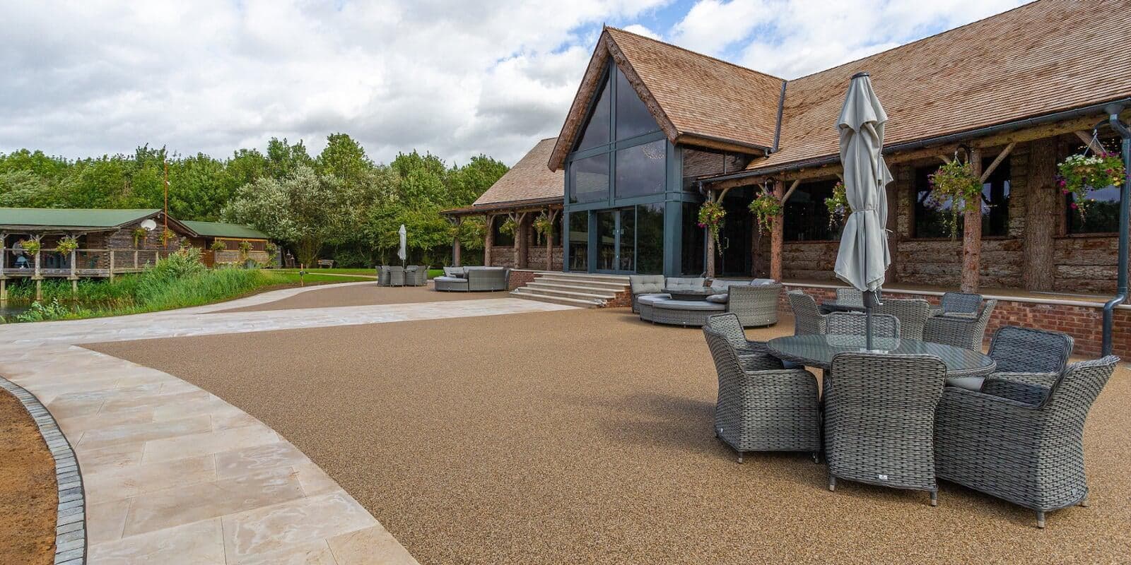 Resin-bound patio install
