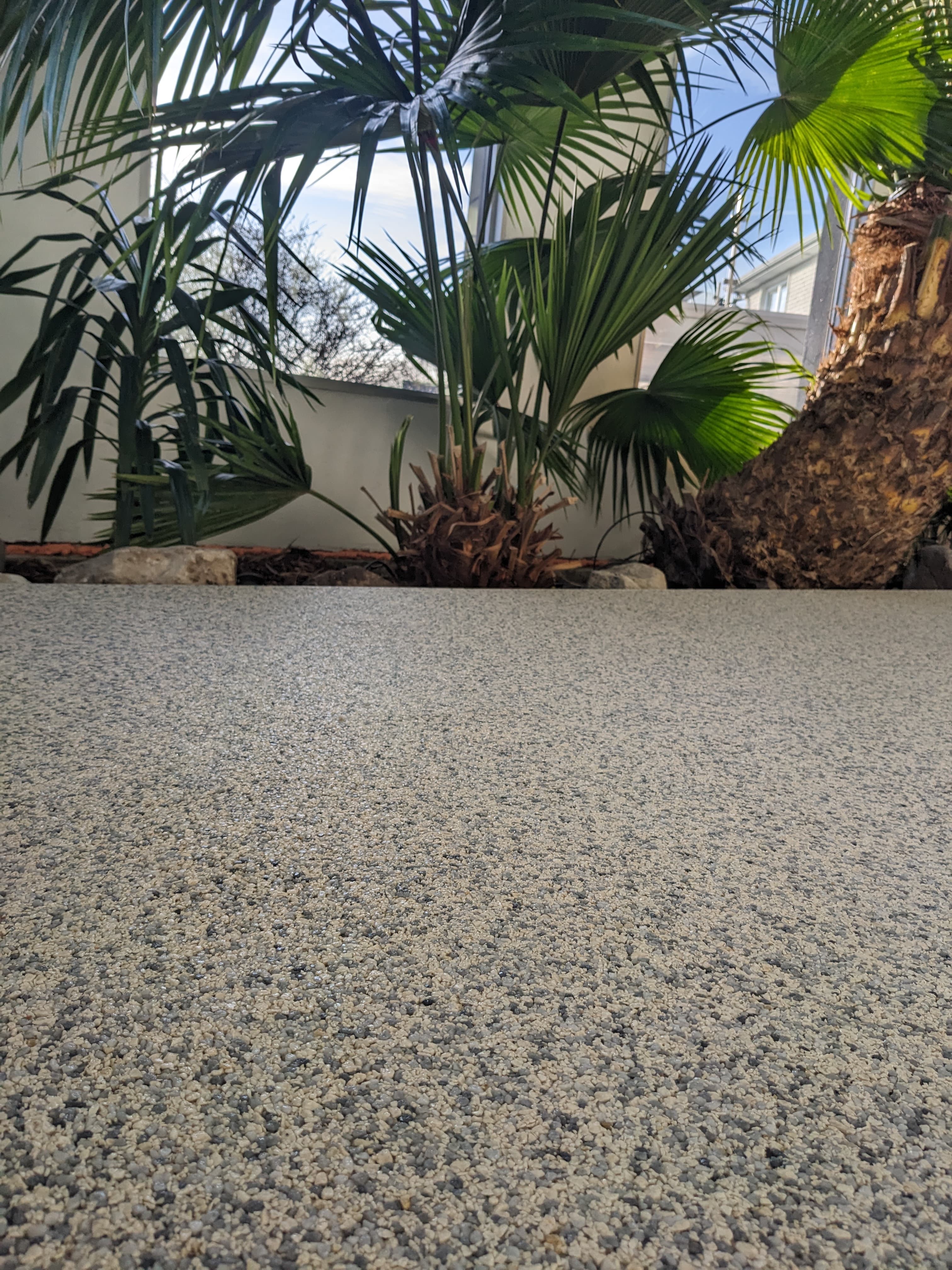 Resin-bound patio install