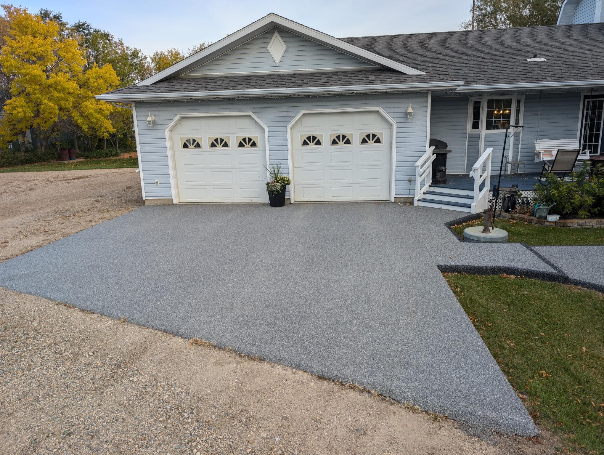 Resin-bound driveway install