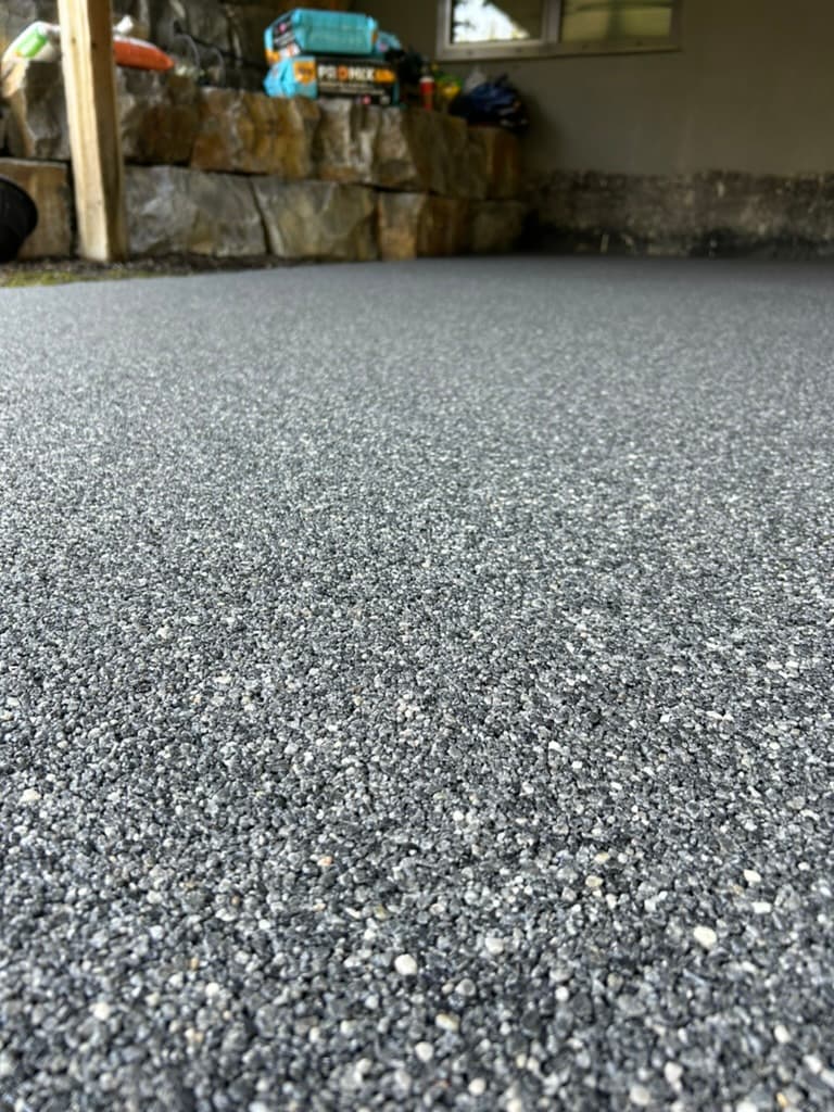 Resin-bound patio install