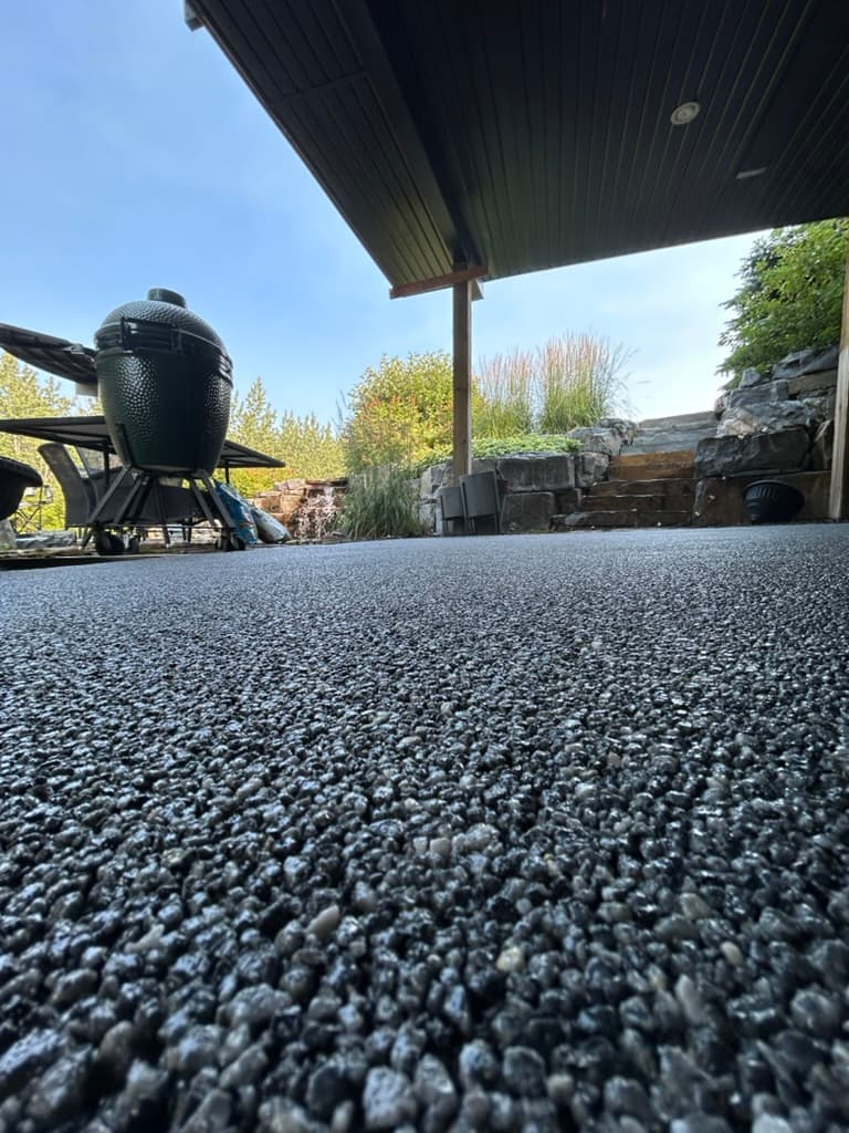 Resin-bound patio install