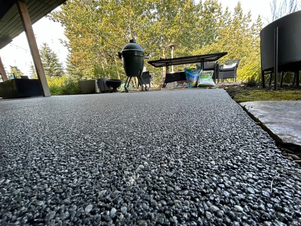 Resin-bound patio install