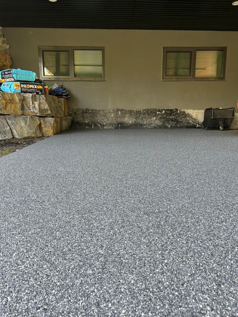 Resin-bound patio install