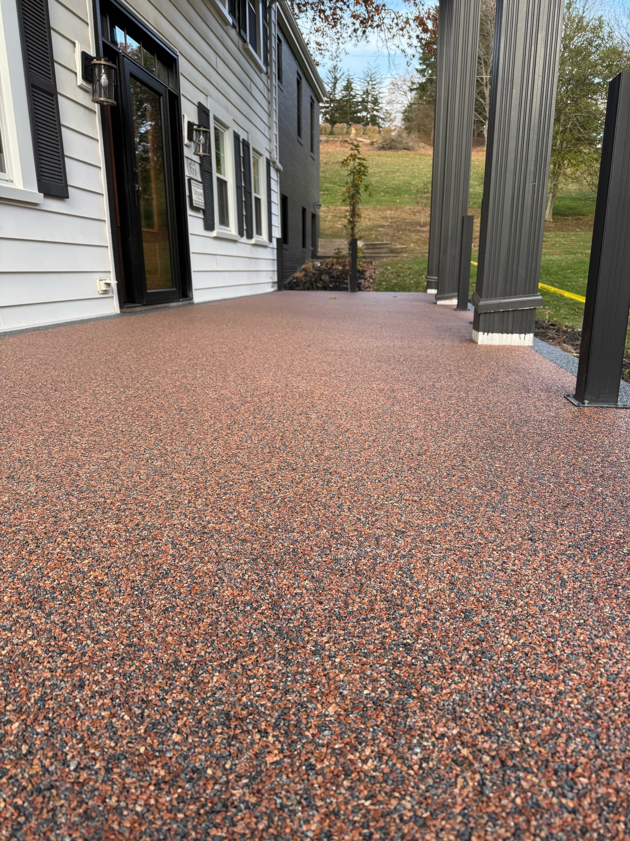 Resin-bound patio install