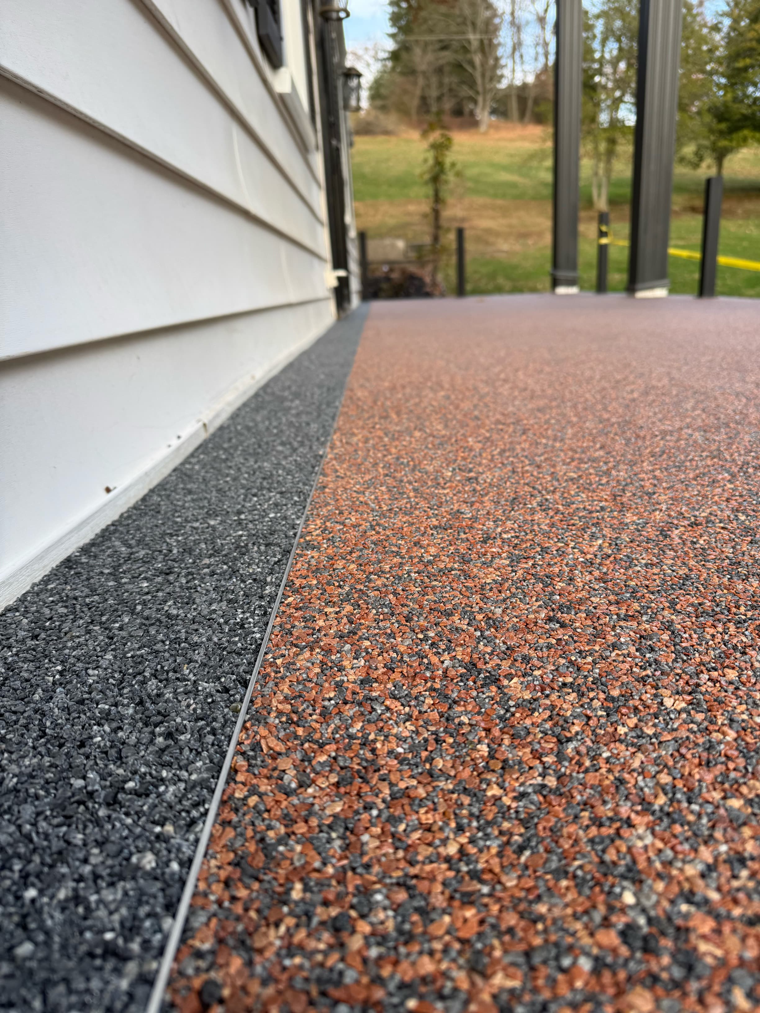 Resin-bound patio install