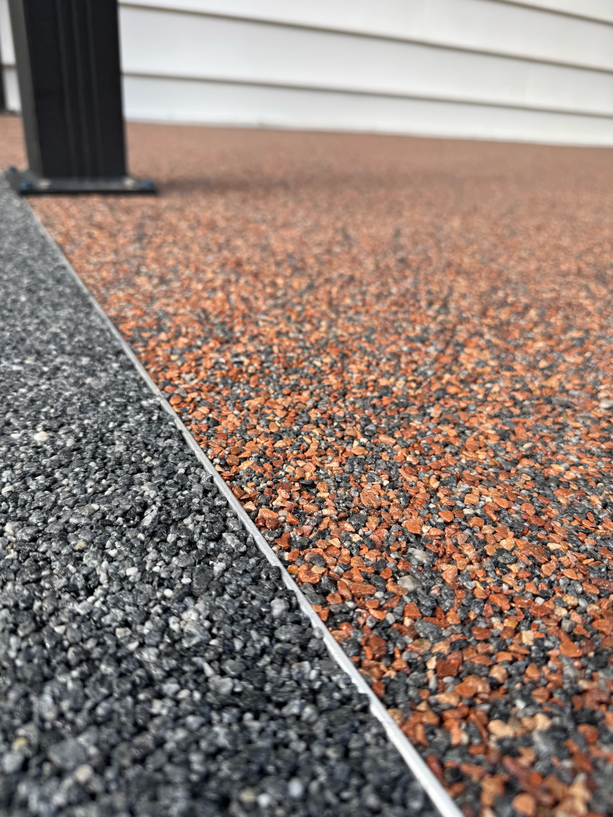 Resin-bound patio install