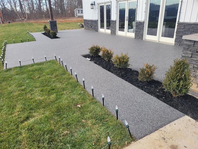 Resin-bound patio install