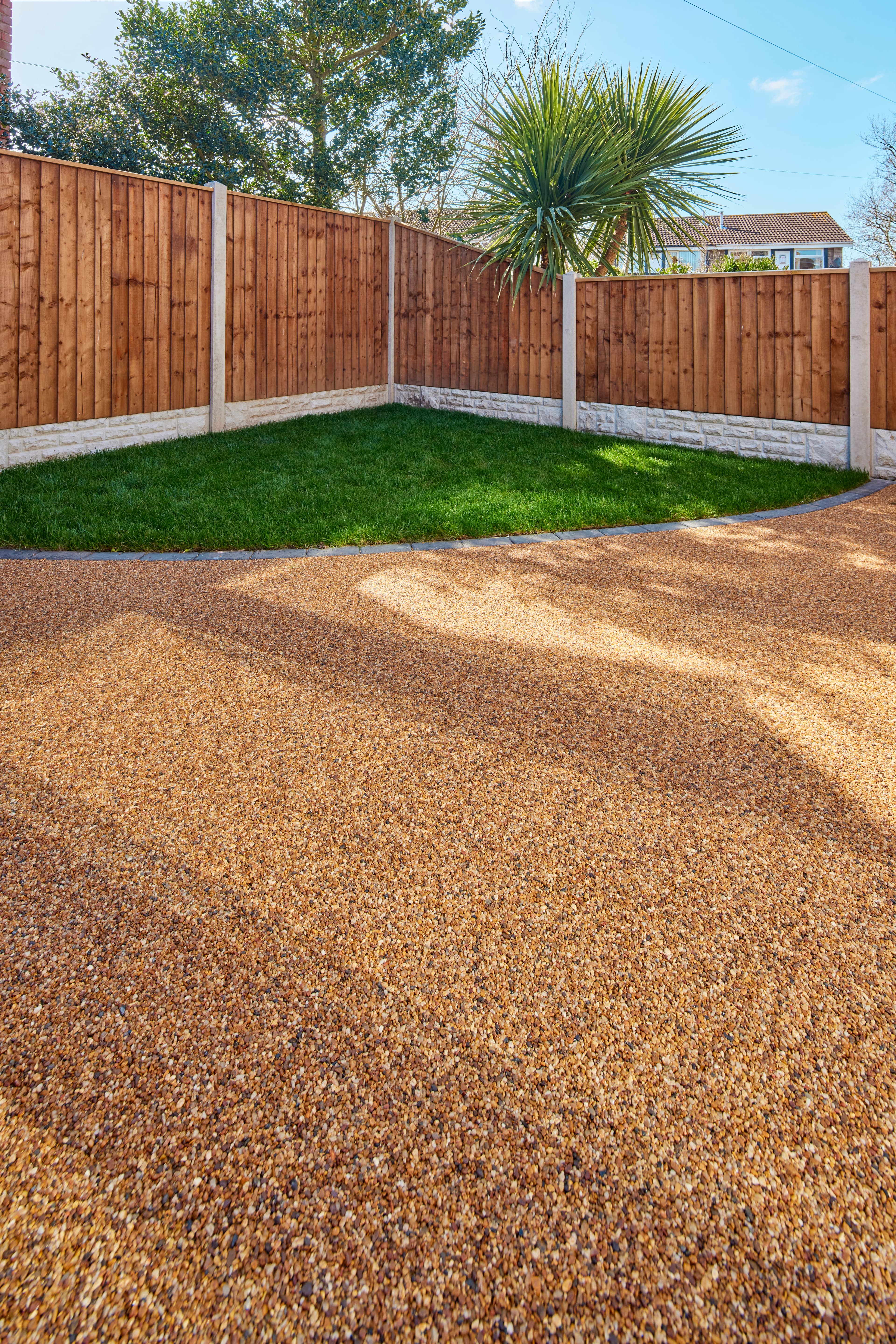 Resin-bound patio install